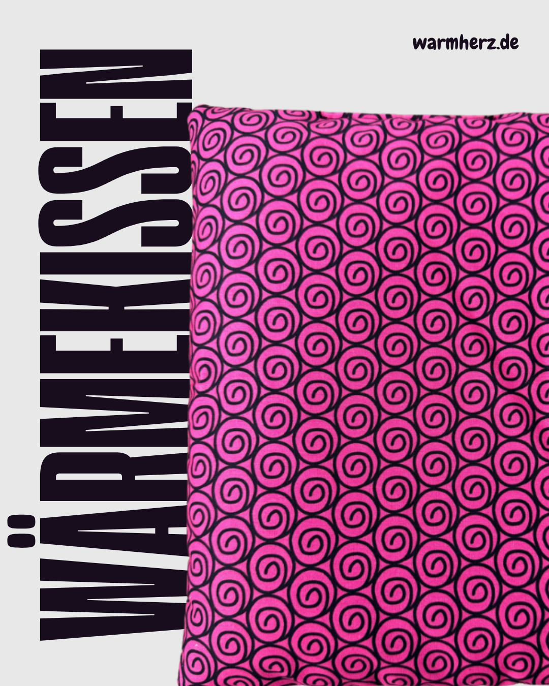 Wärmekissen Design Spirale Rosa