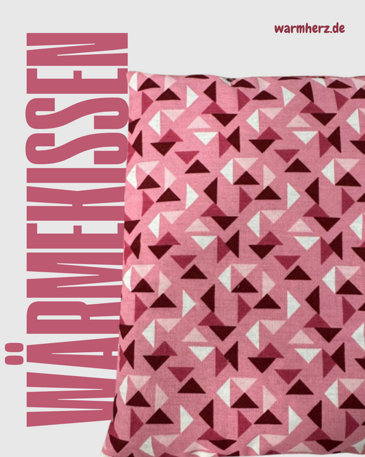 Wärmekissen Dreiecke Pink