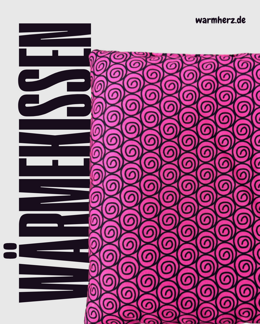 Wärmekissen Design Spirale Rosa